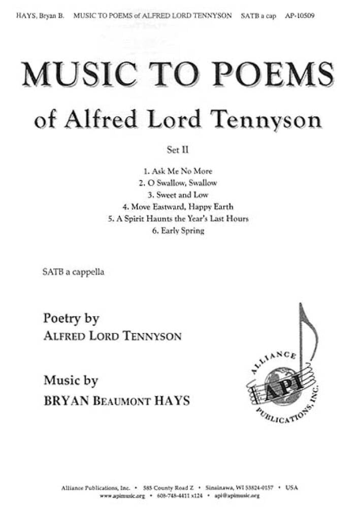 Music to Poems of Alfred Lord Tennyson